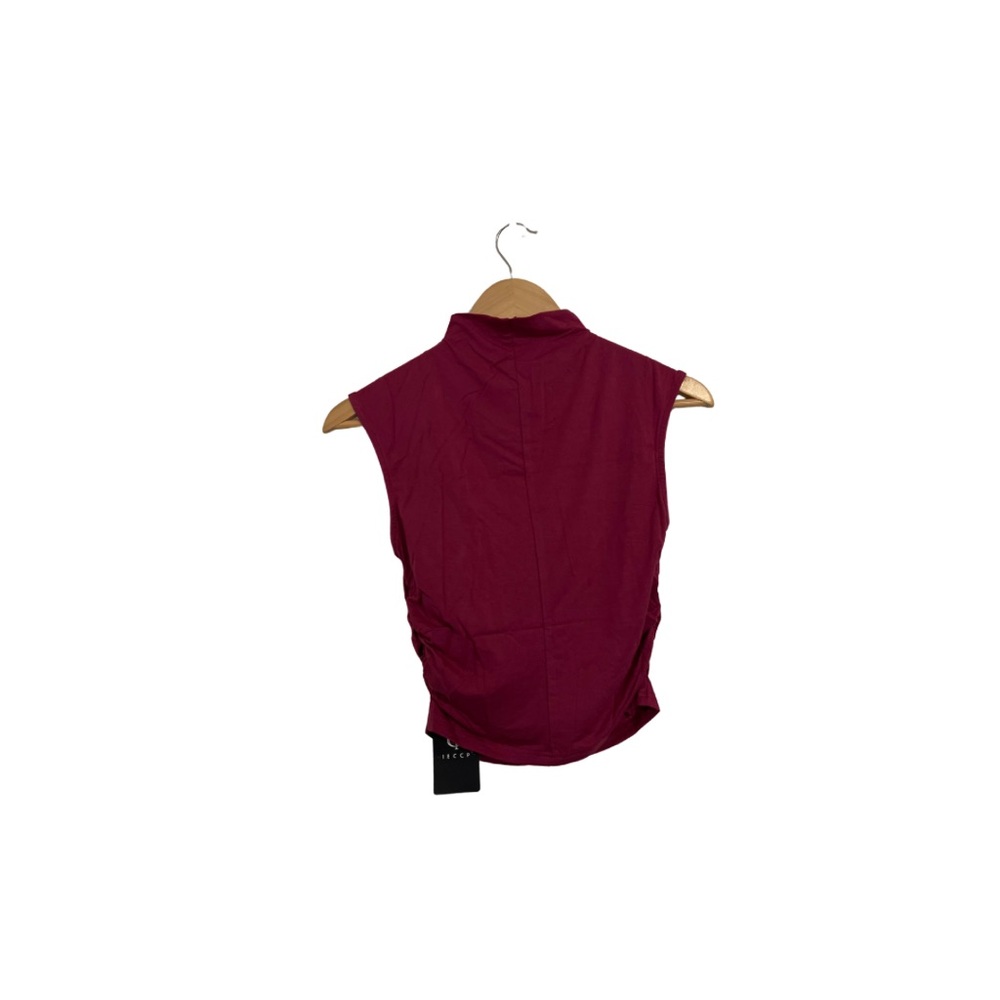 Sleeveless Burgundy Women's Top